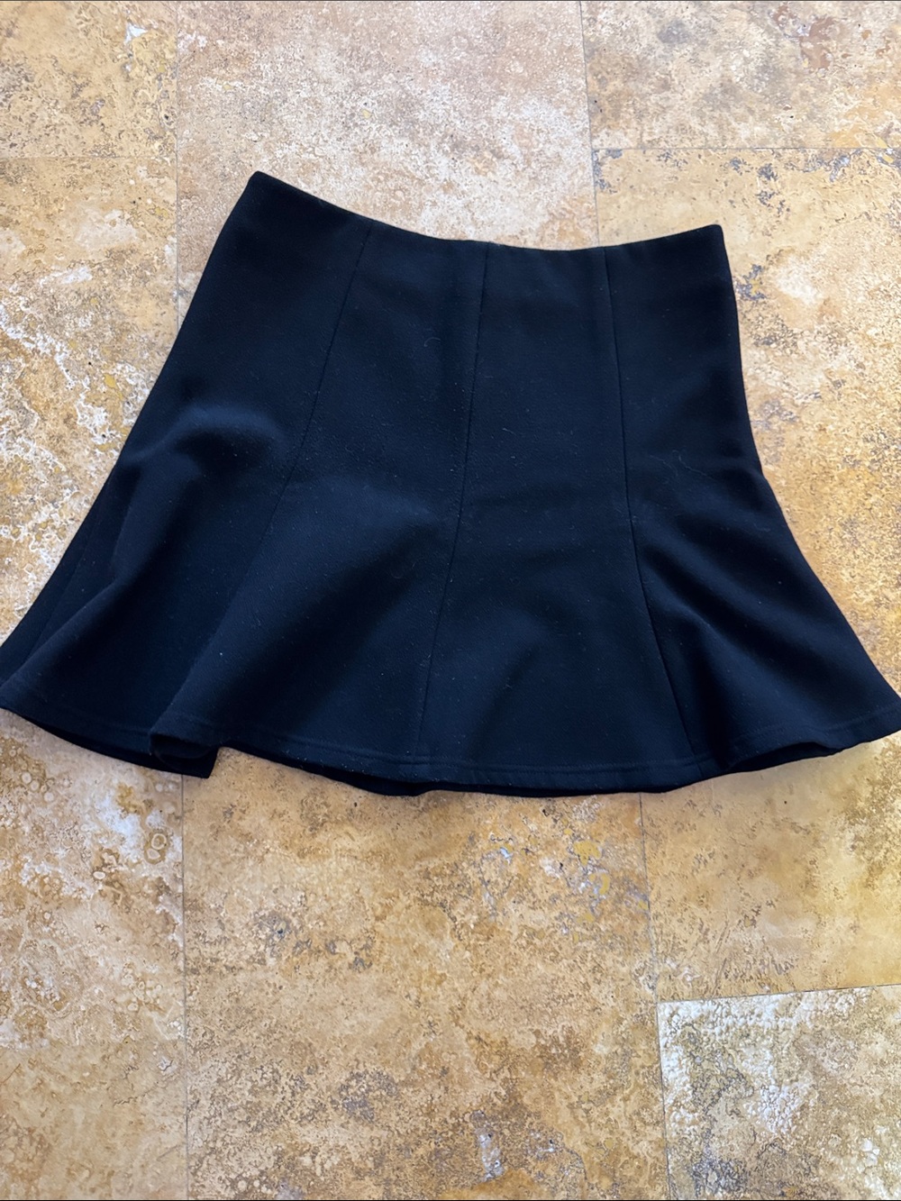 Zara Black Circle Skirt - Flared Mini